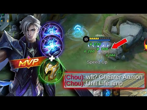 TRY THIS! "AAMON FAST LIFE REGEN" COMBO BUILD AAMON BEST BUILD 2022 -MLBB