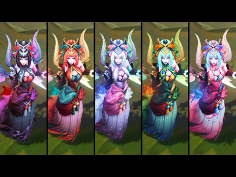 All Snow Moon Morgana Chromas | League of Legends