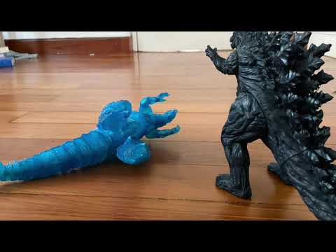 Godzilla Earth vs Legendary Godzilla Stop Motion (With audio)