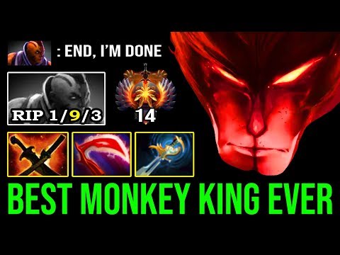 THE BEST MONKEY KING SPAMMER I'VE SEEN 100% Crazy Juke & Dodge Master Tier God 23min GG by FN DotA 2