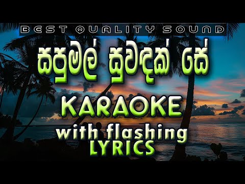 Sapumal Suwandak Se Karaoke with Lyrics (Without Voice)