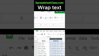How to wrap, unwrap, and clip text in Google Sheets