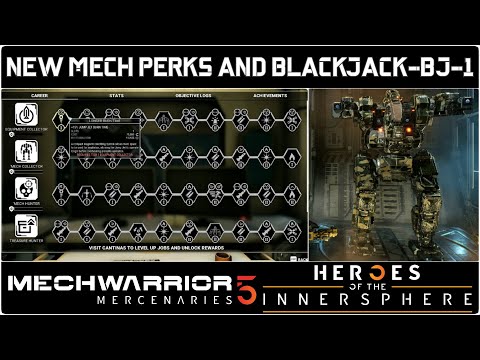 MECH Perks and Blackjack Gameplay | MechWarrior 5 Mercenaries: Heroes of the Inner Sphere DLC EP#2