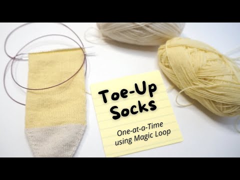Toe-Up Socks | Magic Loop | Step-By-Step Knitting Tutorial | Knitting House Square