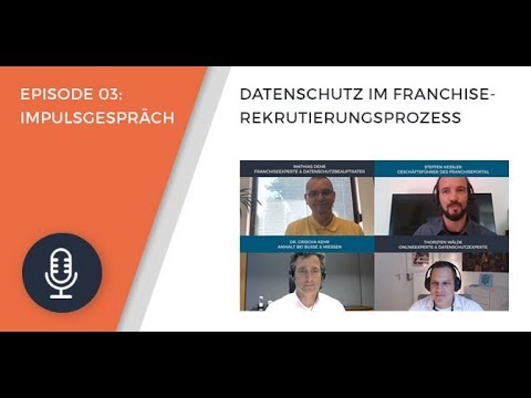 , title : 'Impulsgespräch: Datenschutz im Franchise-Rekrutierungsprozess'