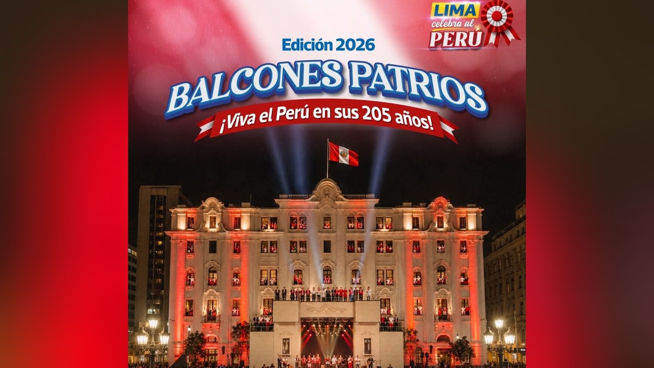 Balcones Patrios 2026 en Lima 🇵🇪 | Fiestas Patrias, Show en Plaza San Martín