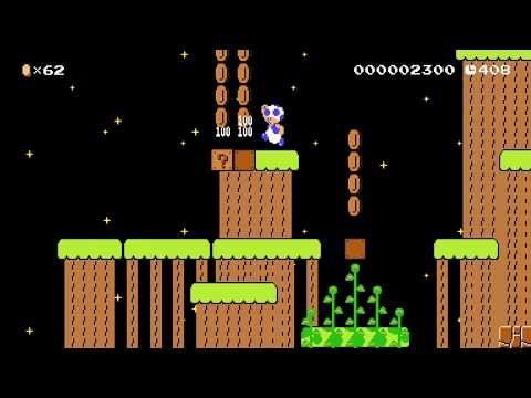 Super Mario Maker 2: Lost Woods at Night - World 2