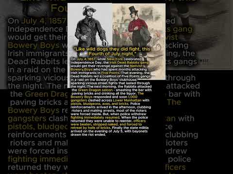 The Real Gangs of New York : The Dead Rabbit Riot