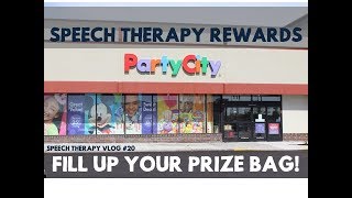 Find Cheap Speech Therapy Rewards for Your Prize Bag at Party City! - #SpeechTherapy Vlog 20