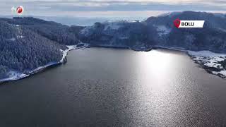 Karla Kaplı Abant'ta Eşsiz Manzara