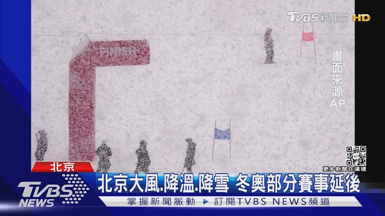 北京大風、降溫、降雪　冬奧部分賽事延後
