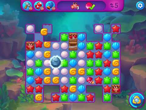 Fishdom Very Hard level 7358 no boosters フィッシュダム ベリーハード [Friend's]