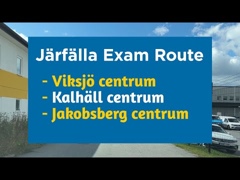 Järfälla Exam Route: Viksjö C, E18 Oslo, Kalhäll C, Jakobsberg C