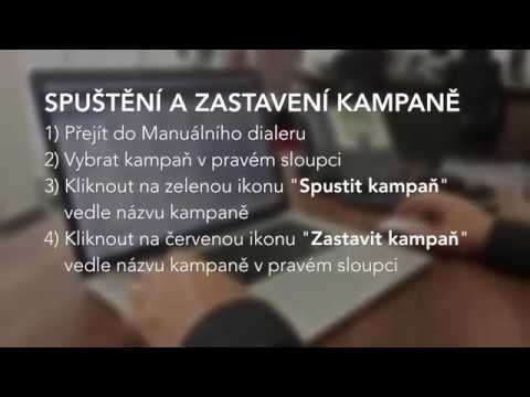 Spuštění a zastavení kampaně