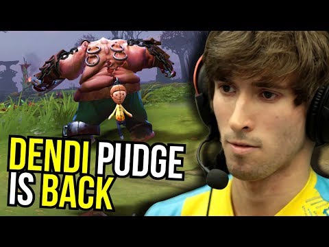 DENDI PUDGE IS BACK - Amazing Hook Pudge Safelane by Dendi 7.11 | Dota 2
