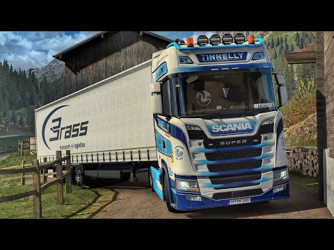 Scenic Alps To Narrow City Streets of Switzerland | #ets2 1.57