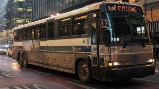 ᴴᴰ⁶⁰ Front POV: MTA Bus BxM8 Midtown to City Island onboard a 2007 MCI D4500CL