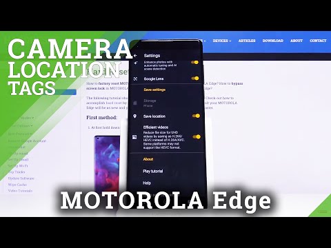 How to Activate Location Tags in Motorola Edge – Geotag