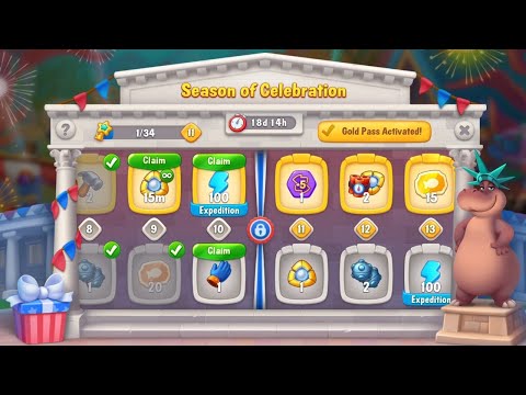 @Fishdom Atlantis Cup Hard Stage 38. Season of Celebration Level 10 🔓