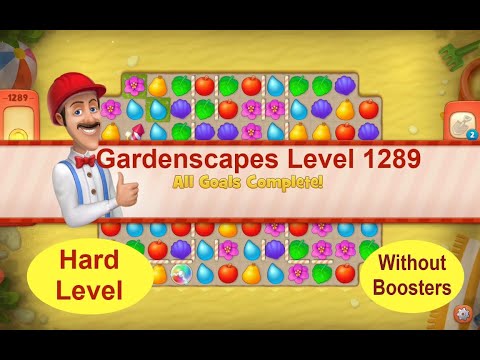 Gardenscapes Level 1289 - No Boosters