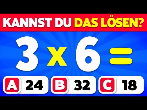 Kannst du dieses Mathe-Quiz bestehen ...? ➗✖️🧠 | Einfach, Mittel, Schwer, Unmöglich