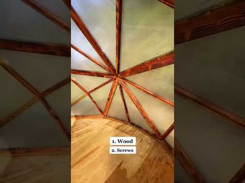 Least expensive geo dome method #woodworking #diy