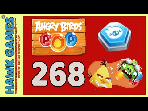 Angry Birds Stella POP Bubble Shooter Level 268 - Walkthrough, No Boosters