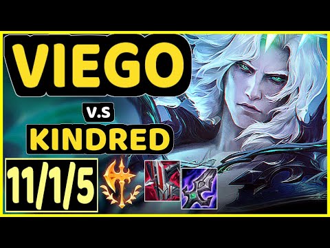 VIEGO vs KINDRED - 11/1/5 KDA JUNGLE GAMEPLAY - EUW Ranked MASTER