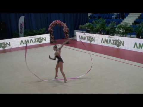 Julia Kondziola POL Ribbon AA Bucharest Grand Prix & Irina Deleanu Cup 2016