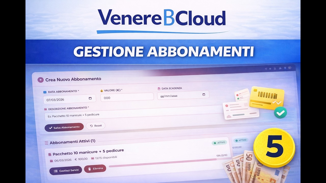 Tutorial Abbonamenti e Pacchetti Servizi — VenereBCloud