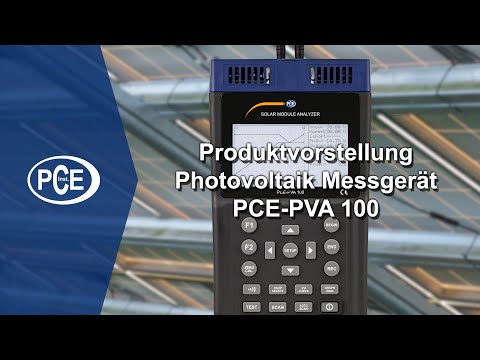 Produktvorstellung Photovoltaik Messgerät PCE-PVA 100 | #pceinstruments