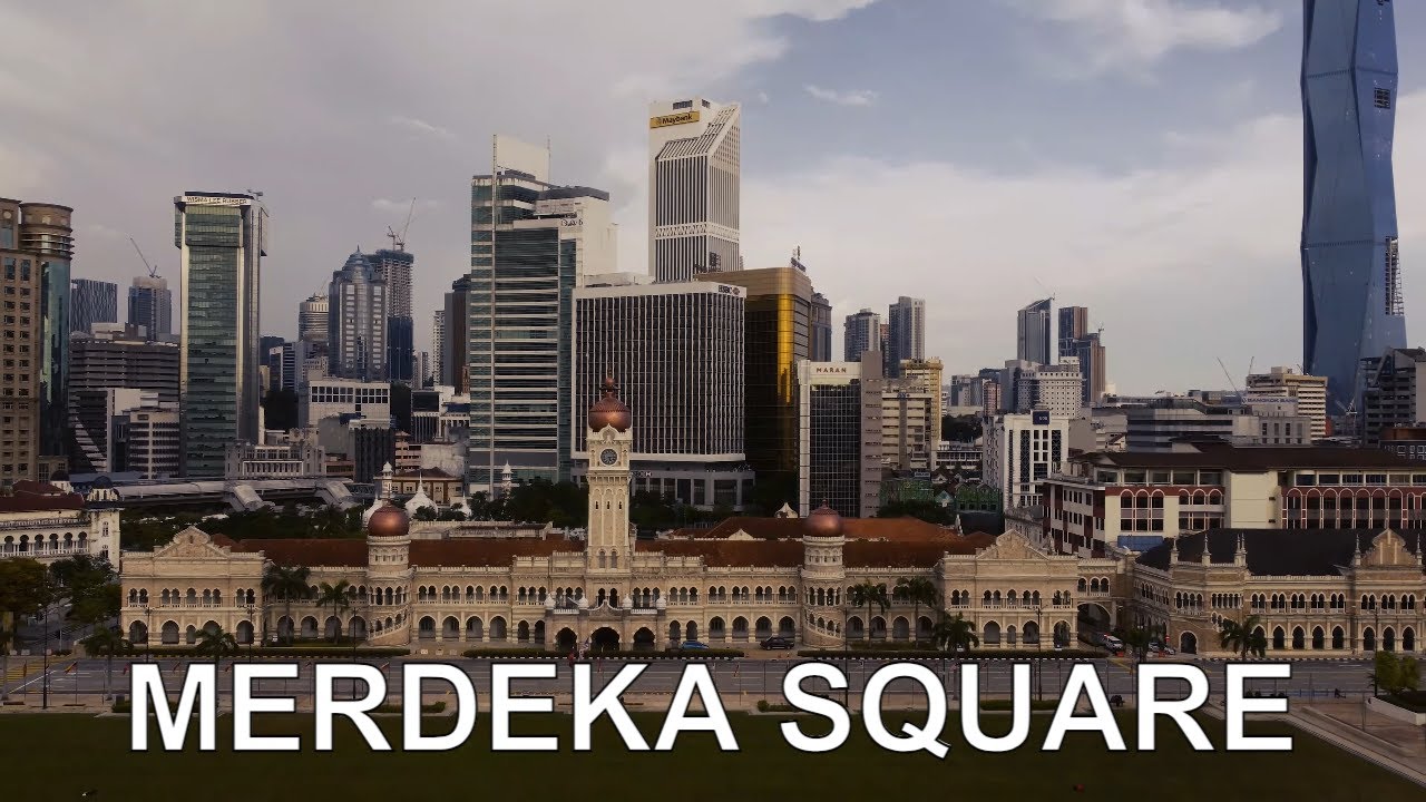 Discover the captivating bird-eye view of Merdeka Square.