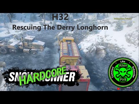 SnowRunner Hardcore H32   Rescuing The Derry Longhorn