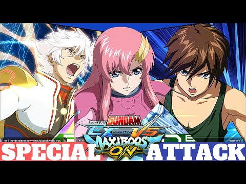 185 Gundams - Ex Burst & Special Weapon & Melee Attack | MOBILE SUIT GUNDAM EXTREME VS MAXIBOOST ON