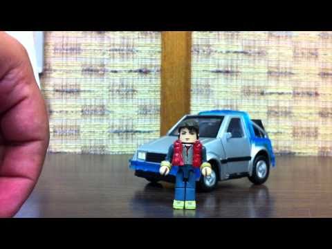 TRU Exclusive Back to the Future Minimates DeLorean w/ Marty McFly