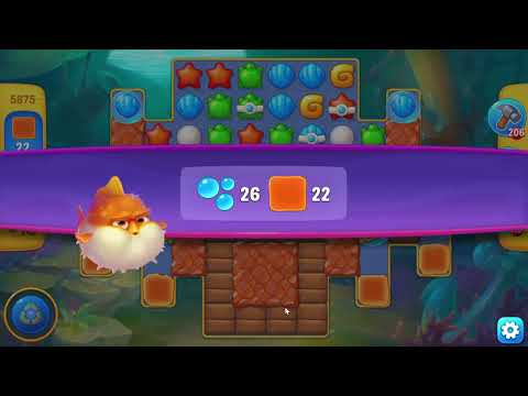 Fishdom 5875 Super Hard Level - 18 moves - NO BooSTERS