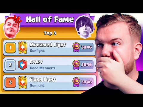 MOHAMED LIGHT SNIPED, RYLEY #1 BAIT PLAYER😱 CLASH ROYALE SEASON END!
