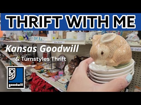 We Find A Lot Of Nice Things Here! Goodwill & Turnstyles Thrift With Me! Vintage Spring Home Decor!