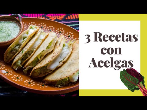 3 Recetas CON Acelgas, Tacos de requesón y acelgas, Omelette y Acelgas con Queso  Comidas Saludables