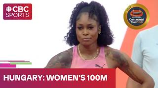 Women's 100m final at Continental Tour meet in Budapest | #athletics #trackandfield