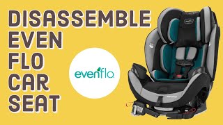 How To Disassemble The Evenflo EveryStage Deluxe Convertible 3 in 1 Car Seat