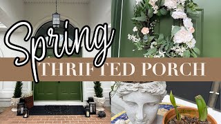 BUDGET SPRING FRONT PORCH MAKEOVER DECORATING USING DECOR FROM THE THRIFT SHOP ROSS and AMAZON