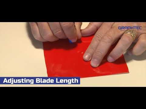How to test & adjust the blade length for any Graphtec Cutter
