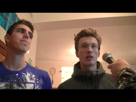 Jiří Barnat a Jiří Lehečka po prohraném finále čtyřhry v ITF Říčany 2018