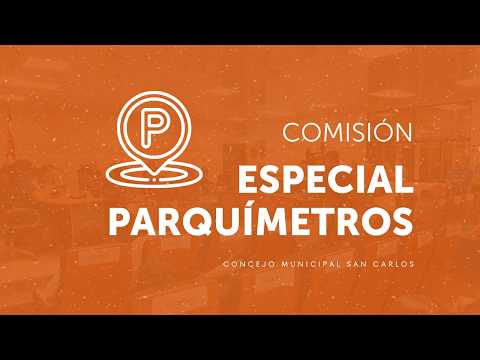 Comisión Especial de Parquímetros 19/06/2026 | Concejo Municipal San Carlos