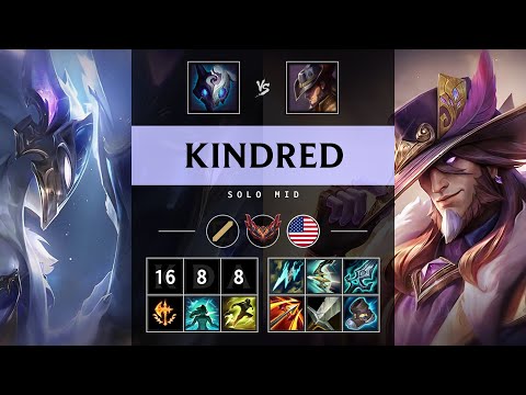 Kindred Mid vs Twisted Fate - NA Grandmaster Patch 25.10