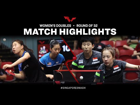 Ser Lin Qian/Zhou Jingyi vs Amy Wang/Lily Zhang | WD R32 | Singapore Smash 2023