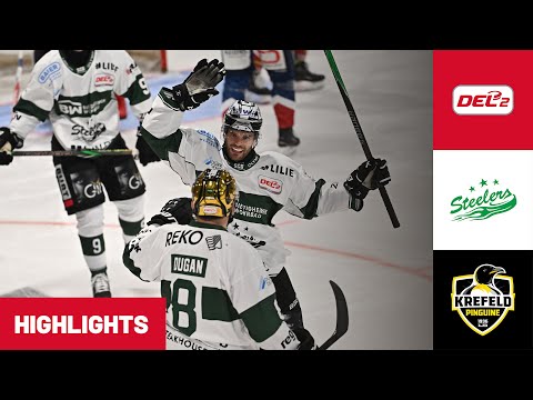 DEL2: Bietigheim Steelers vs. Krefeld Pinguine | Highlights