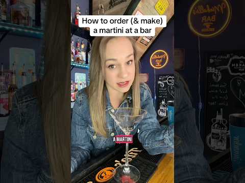How to order a martini at a bar & what dirty or dry means #howtobecomeabartender #martinilover
