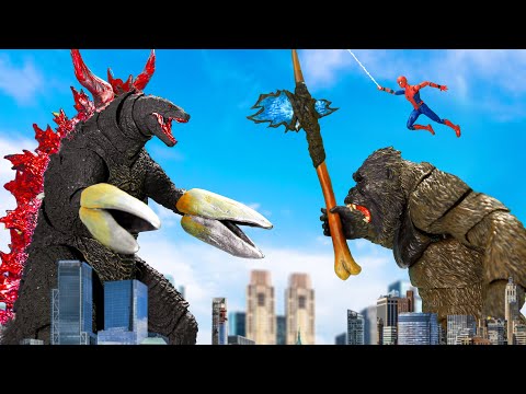 GODZILLA vs SPIDERMAN Epic Battle Stop Motion Animation